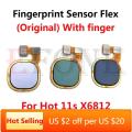 For Infinix Hot 11 Play 11s X6812 NFC Note 11 12 X663B Fingerprint Reader Touch ID Sensor Return Key Home Button Flex Cable. 
