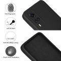 Vivo Y51 2020 Silicone Matte Flexible Soft Phone Case - Black - Phone Back Cover.