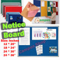 Notice Board 12/20, 18/24, 24/30, 24/36 Inches- Multicolor. 