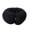 RONSHIN Women Nylon Hair Ring With Buckle Solid Color Long Strip Shape Donut Bun Hair Accessories. 