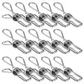 Durable 24 Pcs Stainless Steel Wire Clip, Multi-Function Clip, Utility Clip Pins Hanging Clip Office Fastener, Metal Wire Clip for Clothes Clothes Drying. 