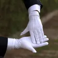 2 Pairs White Formal Gloves Men White Cotton Uniform GlovesTuxedo Honor Guard Parade Cosplay Costume Inspection Mitten Gloves. 