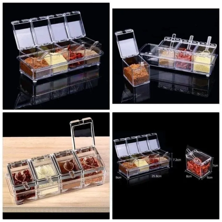 4pcs%20Crystal%20Clear%20Seasoning%20Box%20Acrylic%20Spice%20Rack%20Storage%20Condiment%20Jars%20Containers%20With%20One%20Spoon%20For%20Kitchen%20Organization%20by%20%20-%20Sara%20Collection%20zone%20-%20Image%209