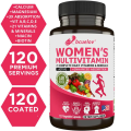Women's Multivitamin Multimineral Supplement by Bcuelov 120 VegCaps. 