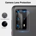 Huawei P40 Pro - (3IN1) - Premium Quality Full Cover UV Clear Tempered Glass Screen Protector, Back Side Protector Film, Camera Lens Protector FIlm. 