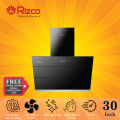Rizco Chimney Type Heat Auto Clean 30 Inch, 2000 Suction Kitchen/Cooker Hood Wall Mounted.