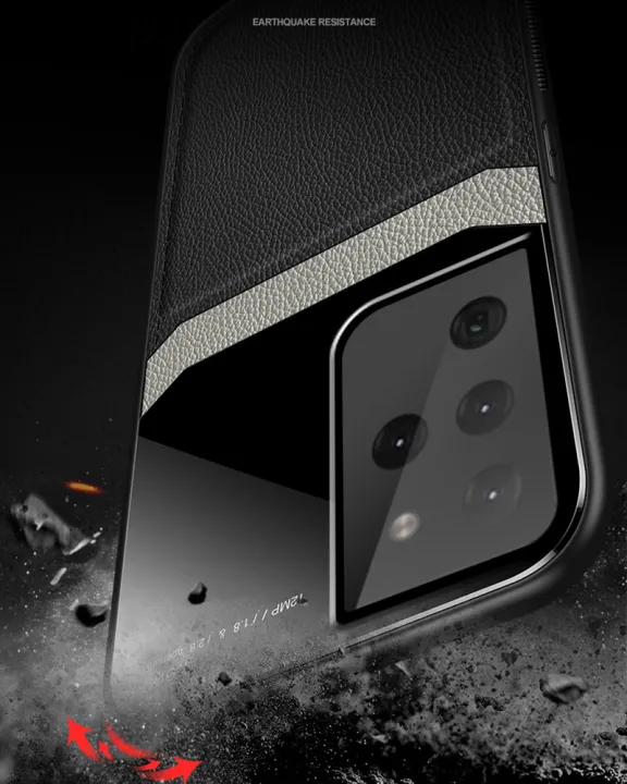 Case%20for%20Samsung%20Galaxy%20S21%20ultra%205G%20leather%20mirror%20tempered%20glass%20shockproof%20phone%20back%20cover%20-%20Image%204
