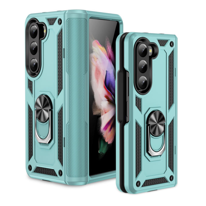 Applicable%20to%20New%20Samsung%20Z%20Fold%205%20Sergeant%20Phone%20Case%20Folding%20Car%20Magnetic%20Suction%20Bracket%20Protective%20Case%20Drop-Resistant%20-%20Image%205