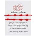 Couple Bracelets for Boyfriend Girlfriend Gifts Long Distance Relationships Matching Bracelet for Him Her 7 Red String of Fate BruberryBe.
