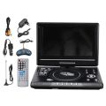 9.8 Inch Portable Home Car DVD Player VCD CD Game TV Player USB Radio Adapter Support FM Radio Receiving-EU Plug.