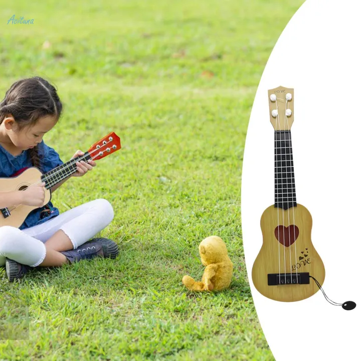 Kids%20Ukulele%20Guitar%20Toy%20Boys%20Brown%2038x12.5cm%20Brown%20-%20Image%205