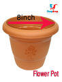 Plastic Flower Tob 01 Pcs Bundle Plastic Flower Tub Gardening Tob planter/ Gardenware tools 8" inch. 