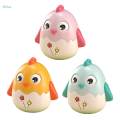 Musical Doll Toy Chicken Wobble Toy, Smooth Edges, Montessori Chick Tumbler Toy, Crawling Time Wobbling for Newborn Babies Infants 0 3 6 9 12 Month. 