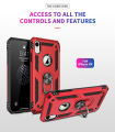 Lereach For iPhone X / Xs Mobile Phone Case TUP+PC Hard Ring Car Ring Bracket Shockproof Back Cover. 