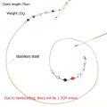 【Limited Quantity】 Vintage Beads Long Eyeglass Lanyard Eye wear Accessories Glasses Necklace Glasses Chain Bead random color.
