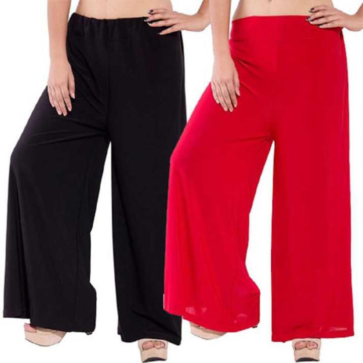 Women Stylish Linen Palazzo For Woman 2 Pcs Pack