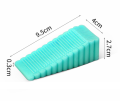 1 Pcs Heavy Duty PVC Rubber Wedge Door Stopper- Safety Door - Non-Slip Windproof Finger Protector for Home and Office - Large/Medium (70x28x19mm/95x38x28mm).