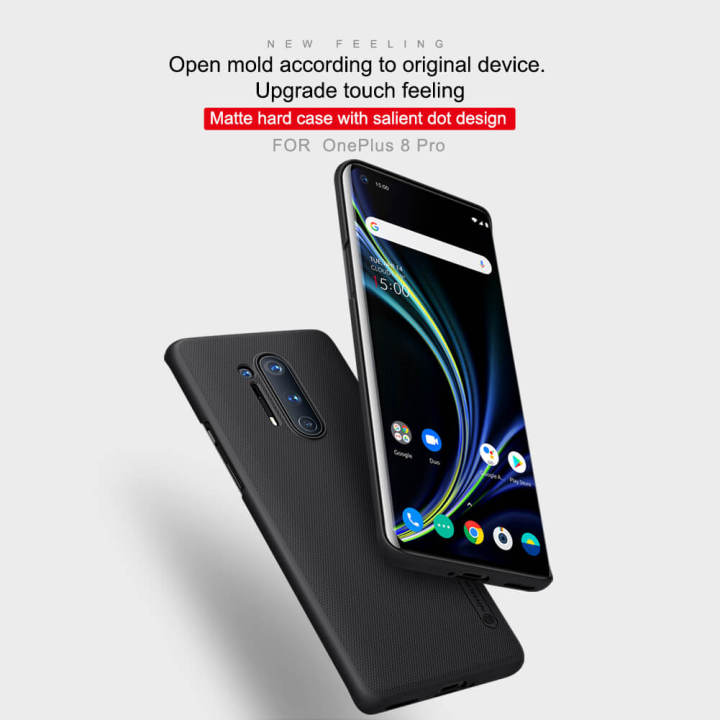 Nillkin%20(%201+8%20Pro%20)%20Super%20Frosted%20Shield%20Hard%20Case%20Cover%20For%20Oneplus%208%20Pro%20-%20Black%20-%20Image%203