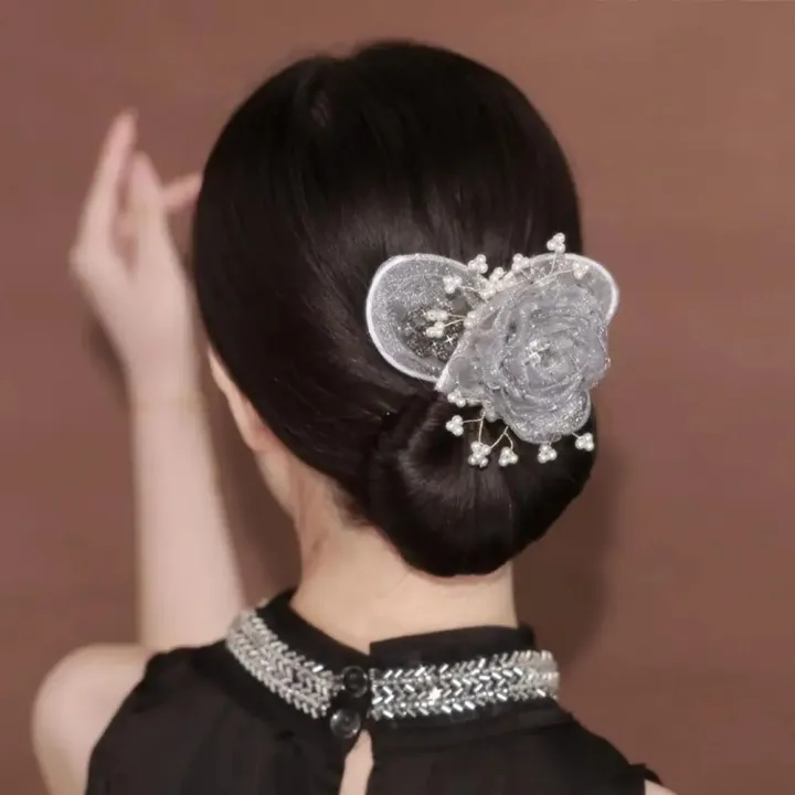 Cloth%20Flower%20Hair%20Clip%20Exquisite%20Flexible%20Hair%20Styling%20Tool%20Twist%20Hairstyle%20Bun%20Non-slip%20Hair%20Bun%20Maker%20Hair%20Accessories%20-%20Image%202