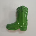 Qiunery Cowboy Boot Match Holder Ceramic Cowgirl Boot Decor Bathroom Match Holder Western Cowboy Boot Design Matches Jar Home Decoration For Bathroom Bedroom Fireplace Kitchen.