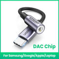 UGREEN USB C to 3.5mm Headphone Adapter, Type C Dongle Audio Jack Converter with DAC Chip Compatible for Galaxy Note20 Ultra/Note20/S20/Note10/S10, Pixel 4 3 2 XL, iPad Pro 2020/2018, OnePlus and More.