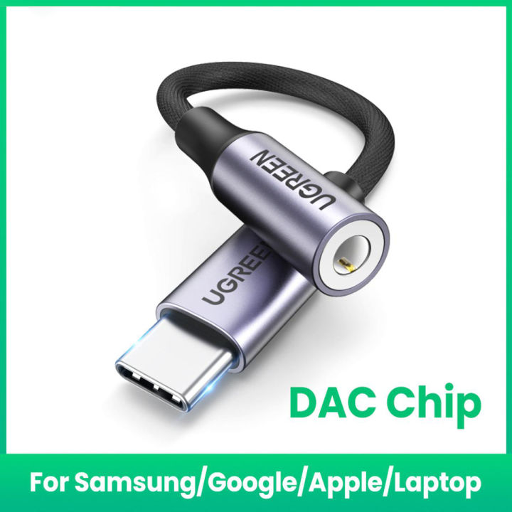 UGREEN USB C to 3.5mm Headphone Adapter, Type C Dongle Audio Jack Converter with DAC Chip Compatible for Galaxy Note20 Ultra/Note20/S20/Note10/S10, Pixel 4 3 2 XL, iPad Pro 2020/2018, OnePlus and More