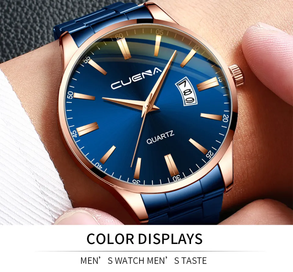 CUENA Men Watches Top Brand Luxury Stopwatch Sport waterproof