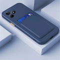 【HOT SALE】 with Card Slot Holder Casing For C63 RealmeC63 C53 C51 Me C 63 Fashion Simple Skin Matte Square Phone Case Shockproof Soft Case TPU Camera Cover.