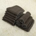 Alvababy 5layers bamboo charcoal & 3 layers microfiber inserts. 