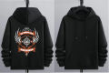 FORAJI FASHION Premium Quality Black Color Full Sleeve Hoodie Jacket for Men. 