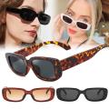 Retro Women Sunglasses Small Rectangle Frame Sun Glasses UV400 Protection Eyewear Square Travel Beach Trendy Eyeglasses.