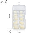 Monja 100pcs Claw Curved False Nail Tips Clear Nature Half Cover Eagle Claw Shape Fake Nails Extension DIY Manicure Cosplay Tool. 