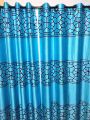 Curtain Porda Synthetic curtains Indian porda window protector 45*80 inch standard size Ocean blue 4 kuchi curtain. 