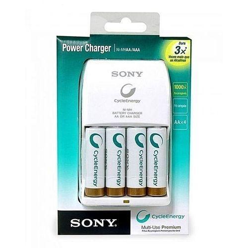 Rechargeable AA 2000mAh Battery with Charger - Silver