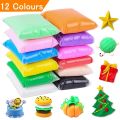 12 Colors Soft Super Light Clay Modeling Air Dry Clay For DIY Handmade Toys. 