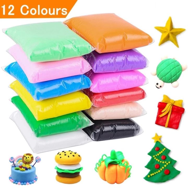 12 Colors Soft Super Light Clay Modeling Air Dry Clay For DIY Handmade Toys