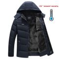 Winter Jacket Men -15 Degree Thicken Warm Men Parkas Hooded Fleece Man's Jackets Outwear Cotton Coat Parka Jaqueta Masculina.