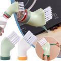 Multi-use Dead Angle Crevice Cleaning Brush - Can Be Connected To Water Bottle - Dry-wet Dual-use Brush - Sliding Door Track Brush - Window Groove Cleaning Brush - Home Clean Tool. 