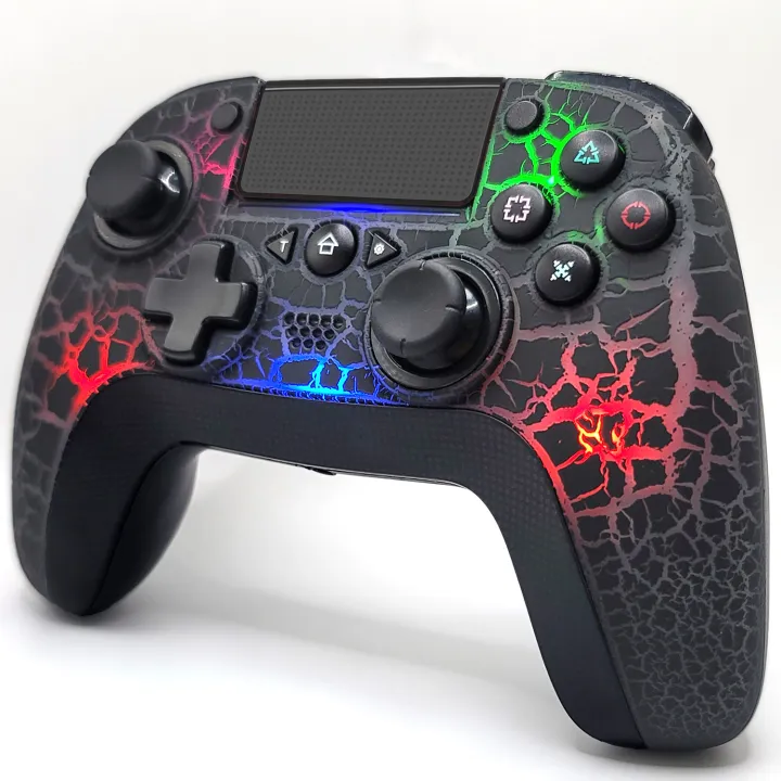 Cross-border spot PS4 gamepad macro programming wireless controller compatible with PC system RGB split