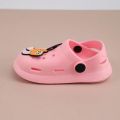 1 Pair Pink Soft Baby Crocs Eva Non-Slip PVC Bear Charms Decor Dual Wear Hollow Hole Kid Shoes Boy Girl Beach Sandals Toddler Kids Shoes Children's Shoes Clogs Cute Kids Clogs Toddler Baby Cartoon Indoor Slippers Summer Girls Non Slip Soft Soled.