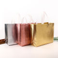 Amazon Currency Rose Gold Laser Bag Spot Hot Pressed Color Printing Laser Aluminized Film Clothing Shopping Non Woven Bag. 