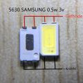 【Alizeker Mall】200pcs FOR SAMSUNG High Power 5630 LED PLCC-4 Backlit Super Diode SMD 5630 LCD 0.5W 3V White TV Backlight. 