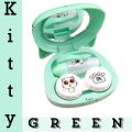 kitty kit Contact Lens case or Travel Kit Box with mirror cute lens box Tweezers & Applicator #kitty8. 