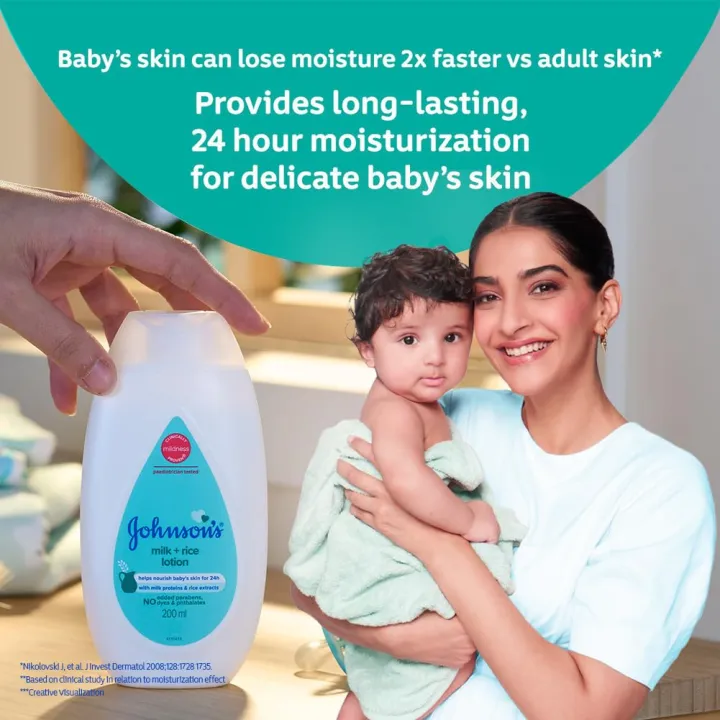 Johnson's%20Baby%20Milk%20&%20Rice%20Lotion%20%E2%80%93%20200ml%20(Made%20in%20India)%20-%20Image%204