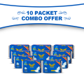 Venus Sanitary Napkin - Wings System - 100% Cotton - 330 MM - Combo of 10 Pack - 80 Pads.