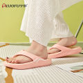 Luofu luofu flip-flops couples wear new thick-soled clips and toe sandy beach seaside splints outside the summer. 