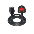 US 3 Flat Pins to C19 250V 16A 1.8m Online UPS Power Cable. 