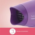 Philips HP8100/46 Compact Hair Dryer – 1000W, ThermoProtect Technology, 2 Heat Settings (Purple). 