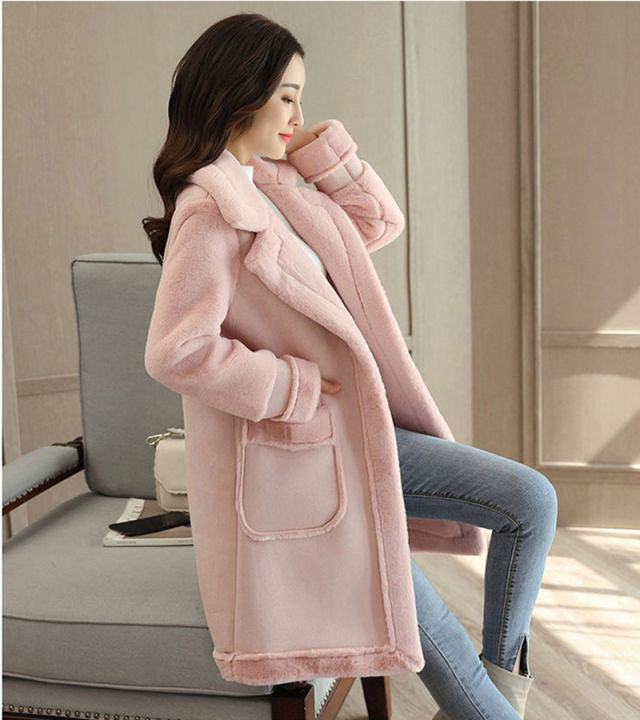 2024%20Winter%20Velvet%20Suede%20Jacket%20Women%20Thick%20Parka%20Coat%20Long%20Jackets%20Vintage%20Casual%20Clothes%20Women%20Plus%20Velvet%20Thick%20Outwear%206XL%20-%20Image%203
