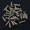 30pcs Pickguard Screw For Fender Strat/Tele Electric Guitar Bass silver.